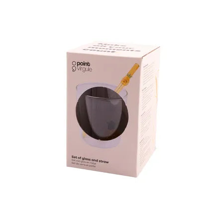 Point Virgule  Glas met ananas en strootje