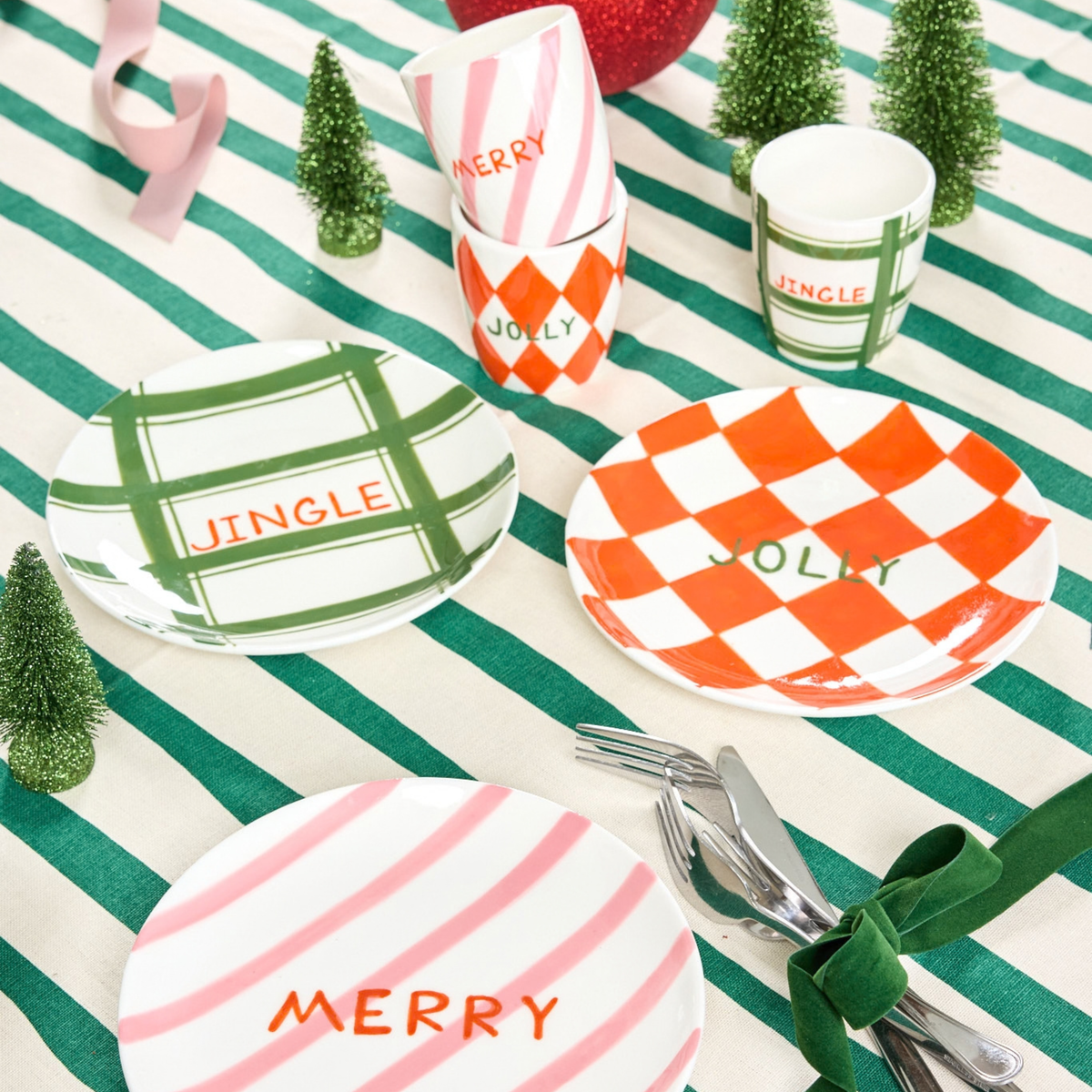 Que Rico Christmas beker van keramiek voor een feestelijk gedekte tafel