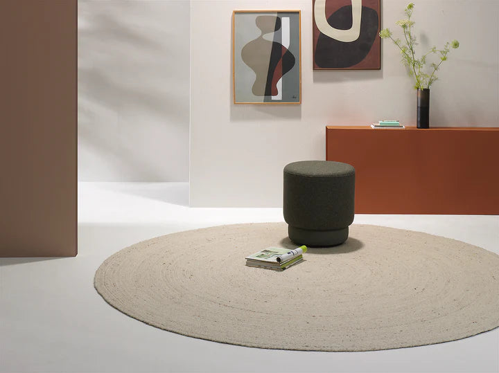 Beside rugs Maze rond tapijt - Oosterlinck