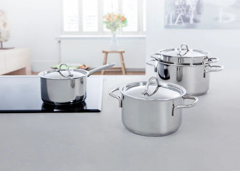 BK Profiline steelpan met deksel - Oosterlinck Home