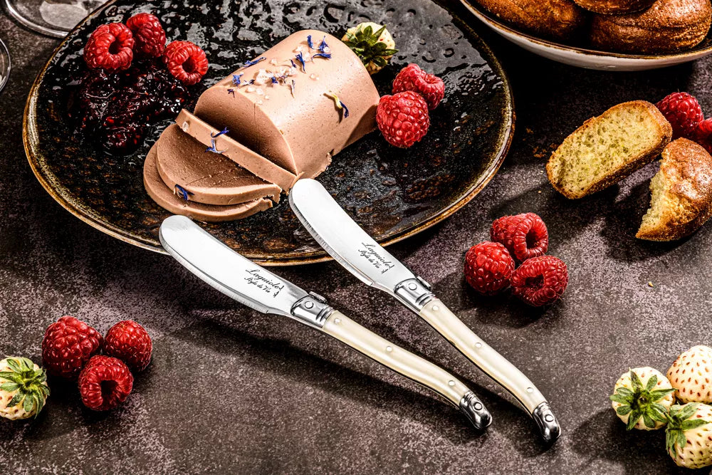 Laguiole Premium Line Botermessen parelmoer - Oosterlinck Home