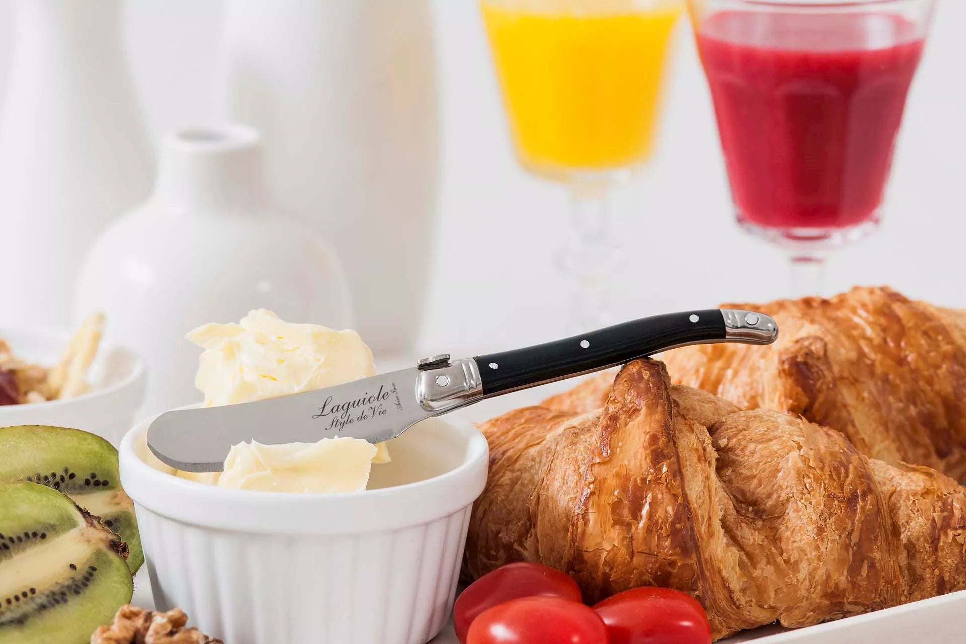 Laguiole Premium Line Botermessen Zwart - Oosterlinck Home