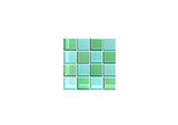 Studio Matrix - Mozaïek chess basis blauw onderzetter / coaster - diverse kleurencombo's - Oosterlinck