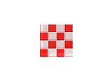 Studio Matrix - Mozaïek chess basis oudroze onderzetter / coaster - diverse kleurencombo's - Oosterlinck