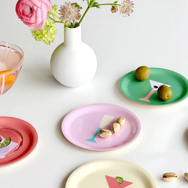 Blu Kat  Glasonderzetters / Coasters Cocktails - set van 6 - Oosterlinck Home