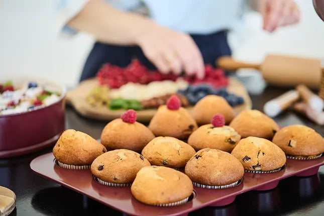 Point virgule bakvorm voor 12 muffins/cupcakes