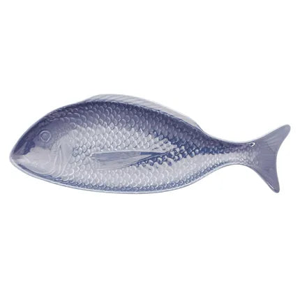Point Virgule serveerschaal vis uit aardewerk 42*20cm - Oosterlinck
