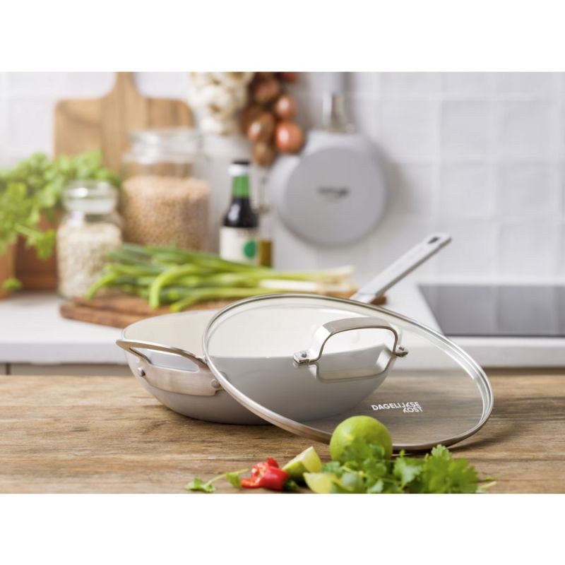 Dagelijkse Kost Proline keramische antikleefwok 28cm met deksel - Oosterlinck
