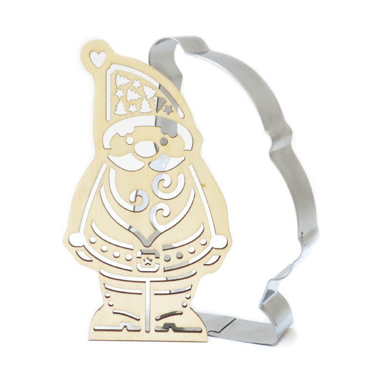 Scrap Cooking koekjesvorm XL met stempel kerstman