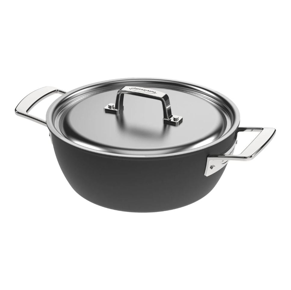 Demeyere Black 5 Conische sudderpot met deksel 24cm (3,3l) - Oosterlinck
