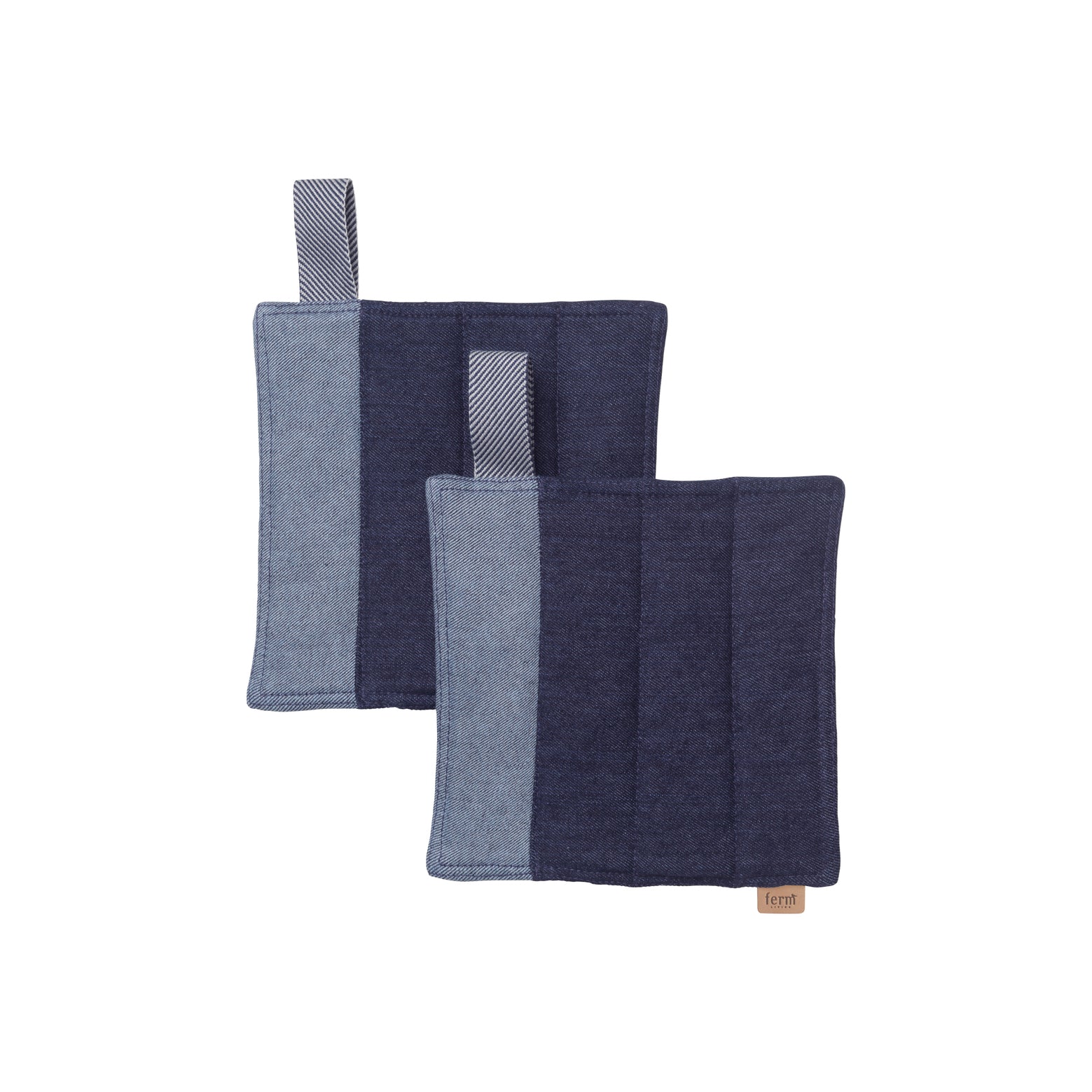 Ferm Living  Denim pannenlappen set van 2 / - 50% - Oosterlinck Home