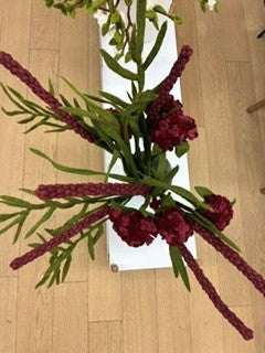 Gry & Sif   Hortentia/ Hydragea donkerrood vilt