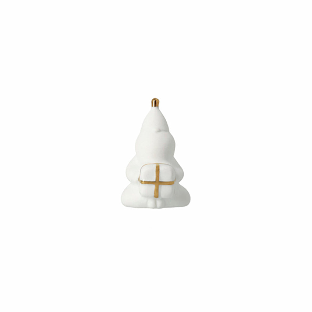 Santa porseleinen figuur van Räder, decoratieve kerstversiering met gedetailleerde afbeelding van een kerstman.