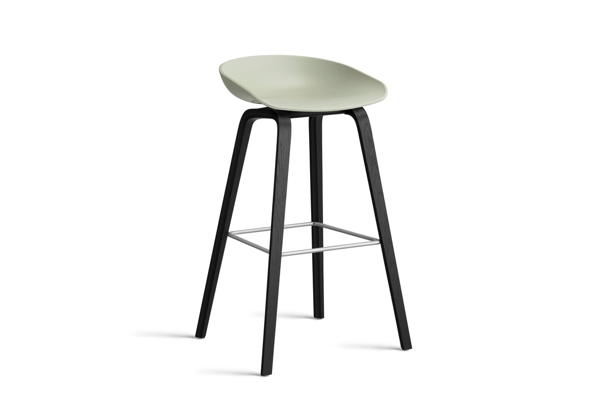 HAY - AAS32 About a stool barkruk - onderstel zwart gelakt eik - high - Oosterlinck