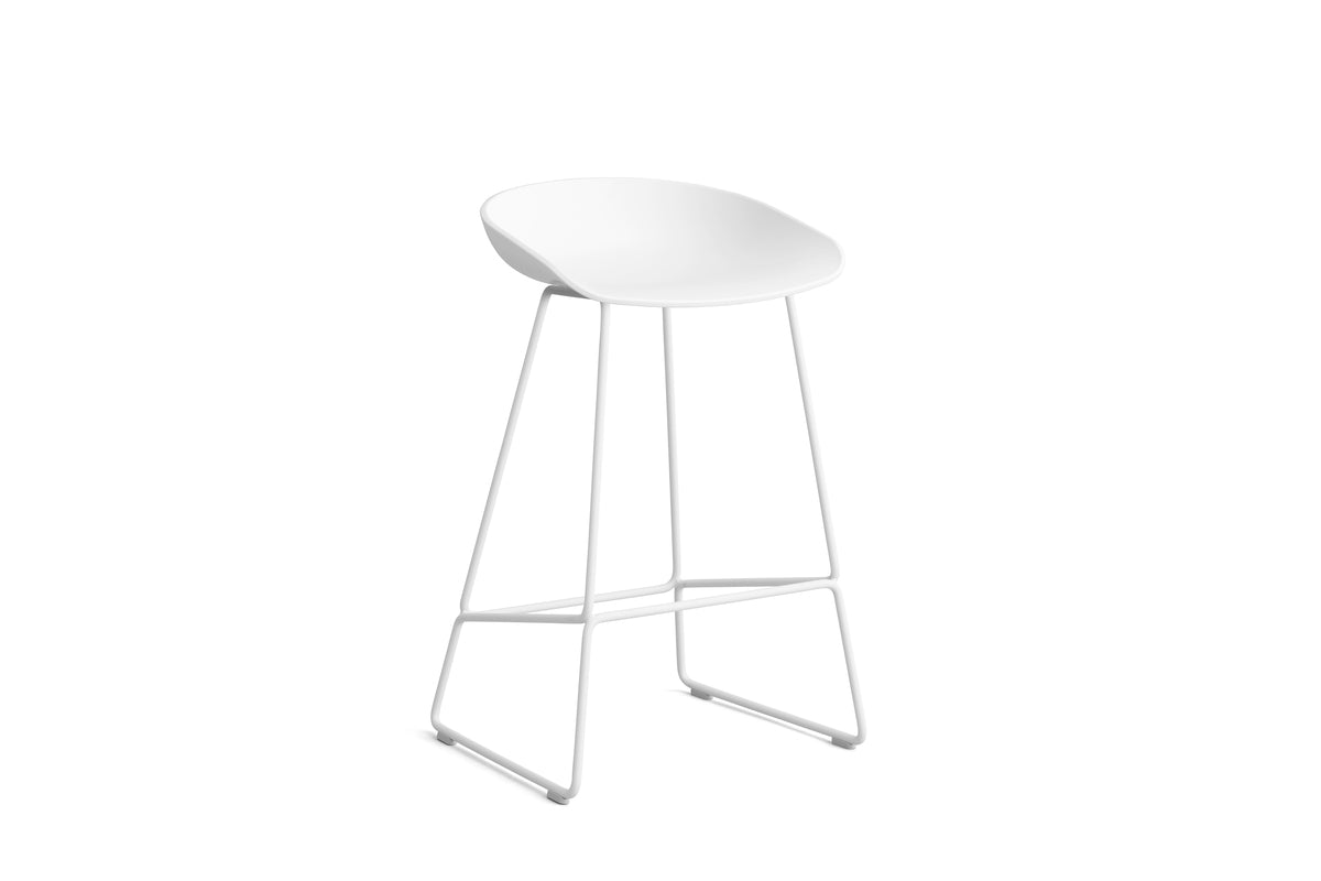 HAY - AAS38 About a stool barkruk - wit onderstel - high - Oosterlinck