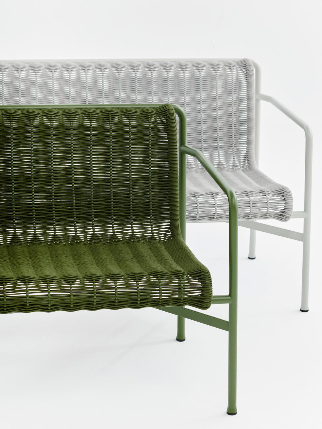 Hay Palissade Cord lounge chair low - Oosterlinck