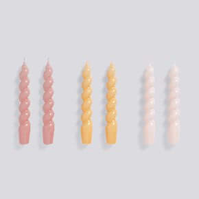Hay Candle Twist set - verschillende kleuren - Oosterlinck