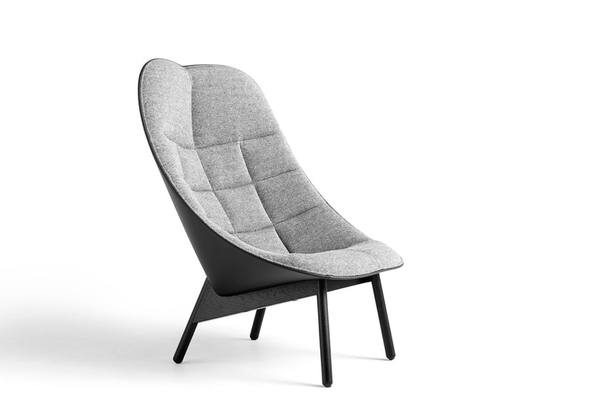 Hay - Uchiwa Quilted lounge + GRATIS ottoman - Hallingdal 126/ Sierra black - Oosterlinck