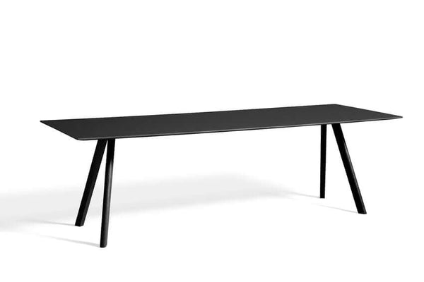 Hay CPH30 tafel - 300*90cm - zwart gelakt eik onderstel