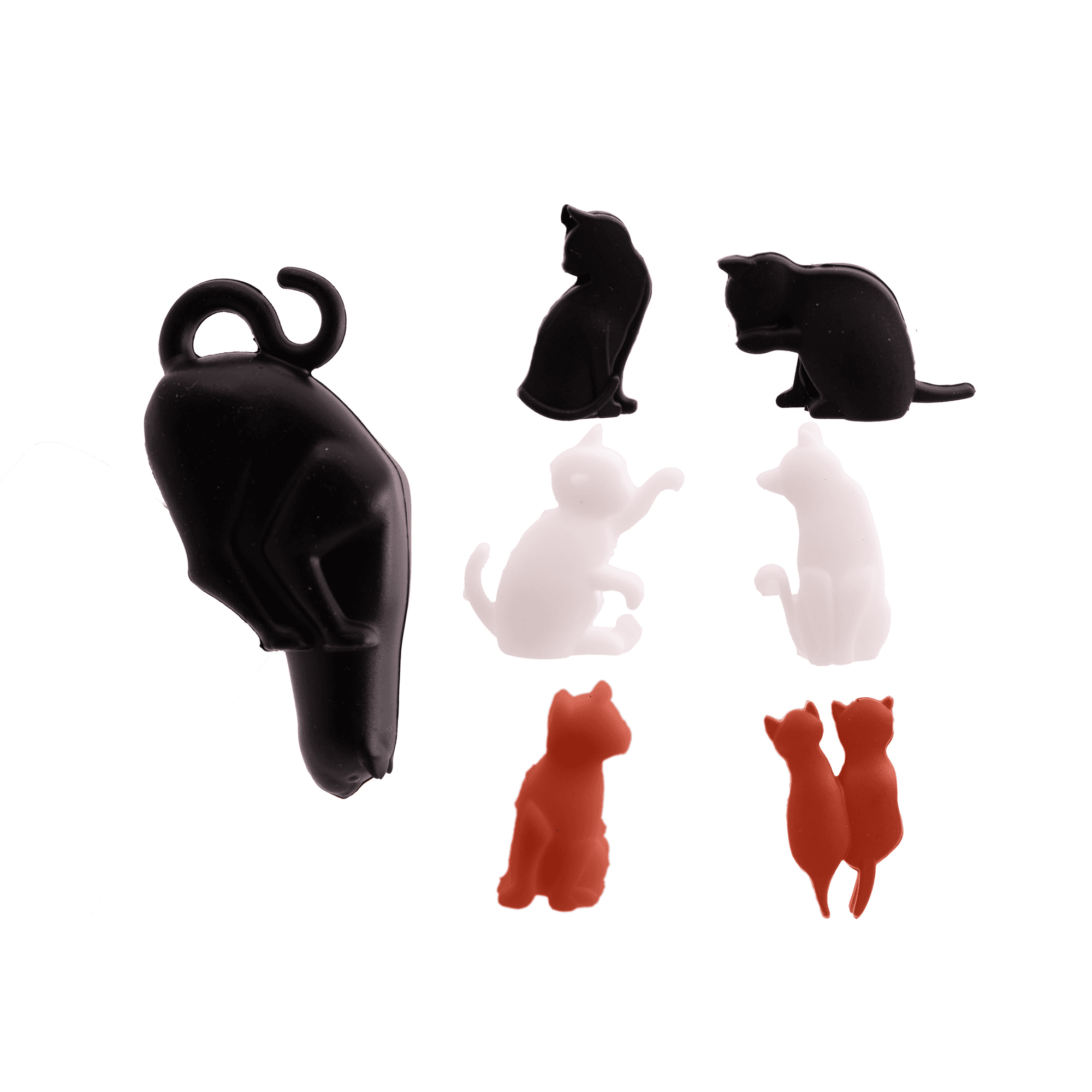 Dotz  Flessenstop kat & glasmarkeerders set van 6