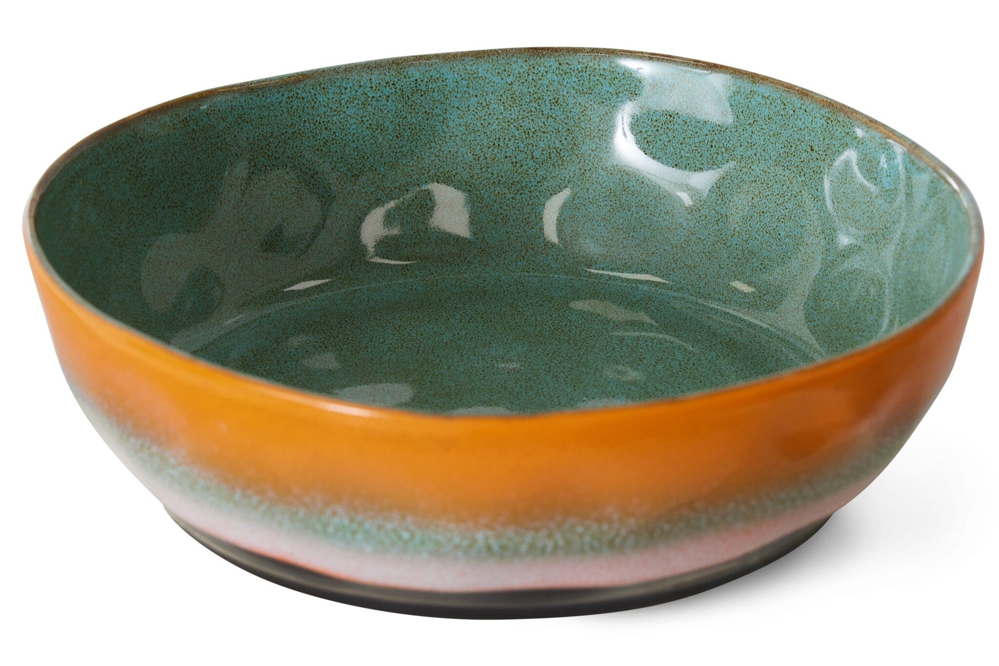 HK Living   70s ceramics : pasta bowls golden hour /set van 2 borden - Oosterlinck