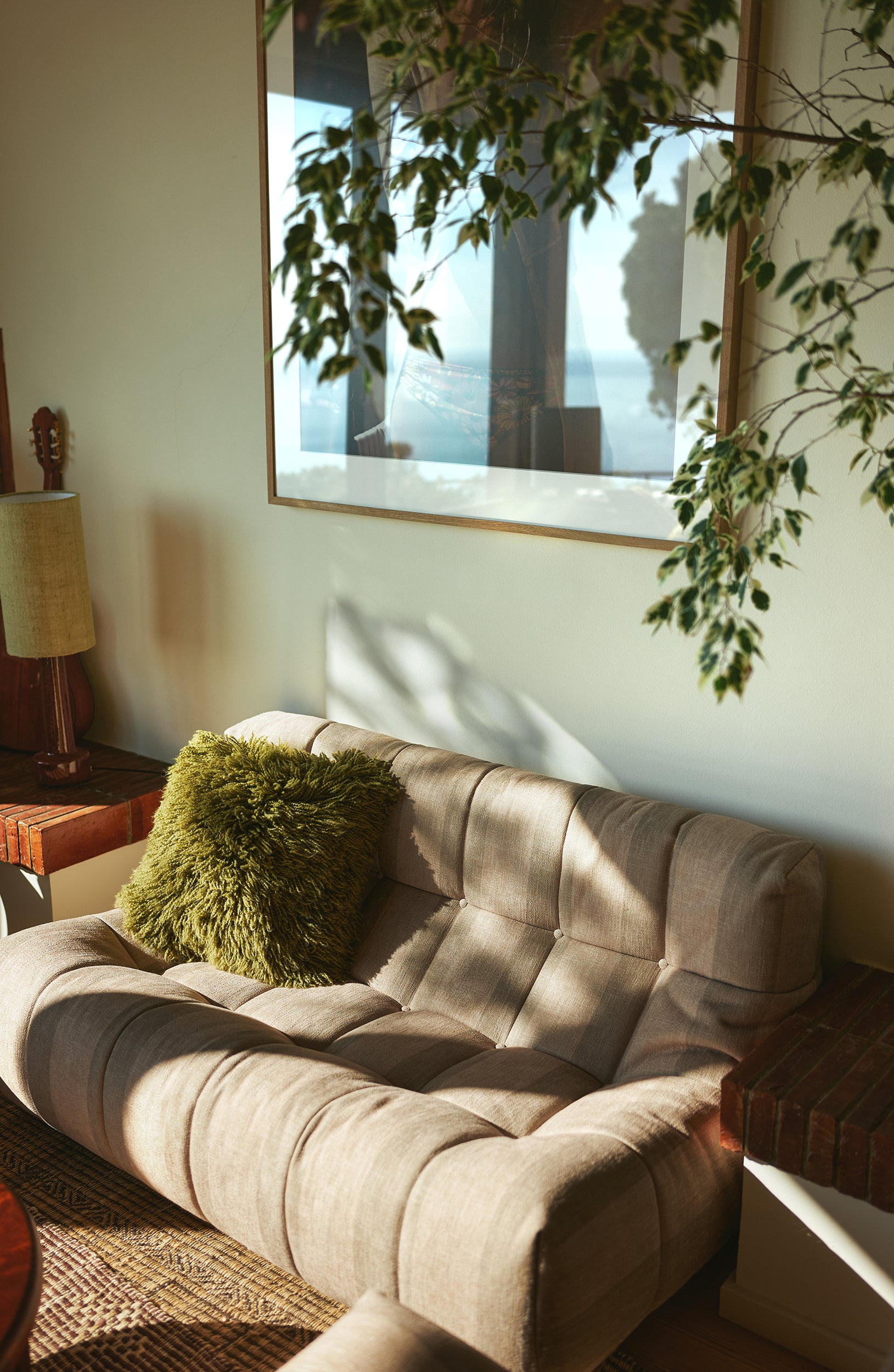 HK Living  Kussen Fluffy Olive - Oosterlinck