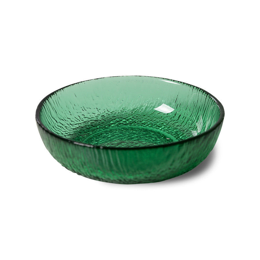 HK Living  The Emeralds: Glass bowls / diepe borden - Oosterlinck