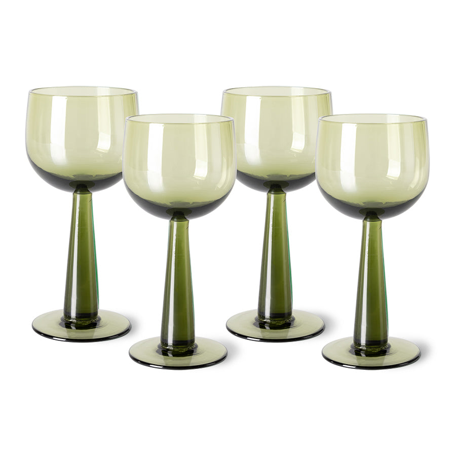 HK Living  The Emeralds: Wine glasses -40% - Oosterlinck Home