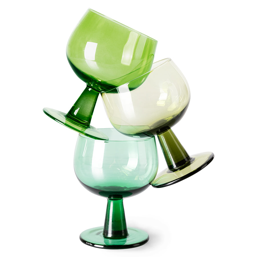 HK Living  The Emeralds: Wine glasses -40% - Oosterlinck Home