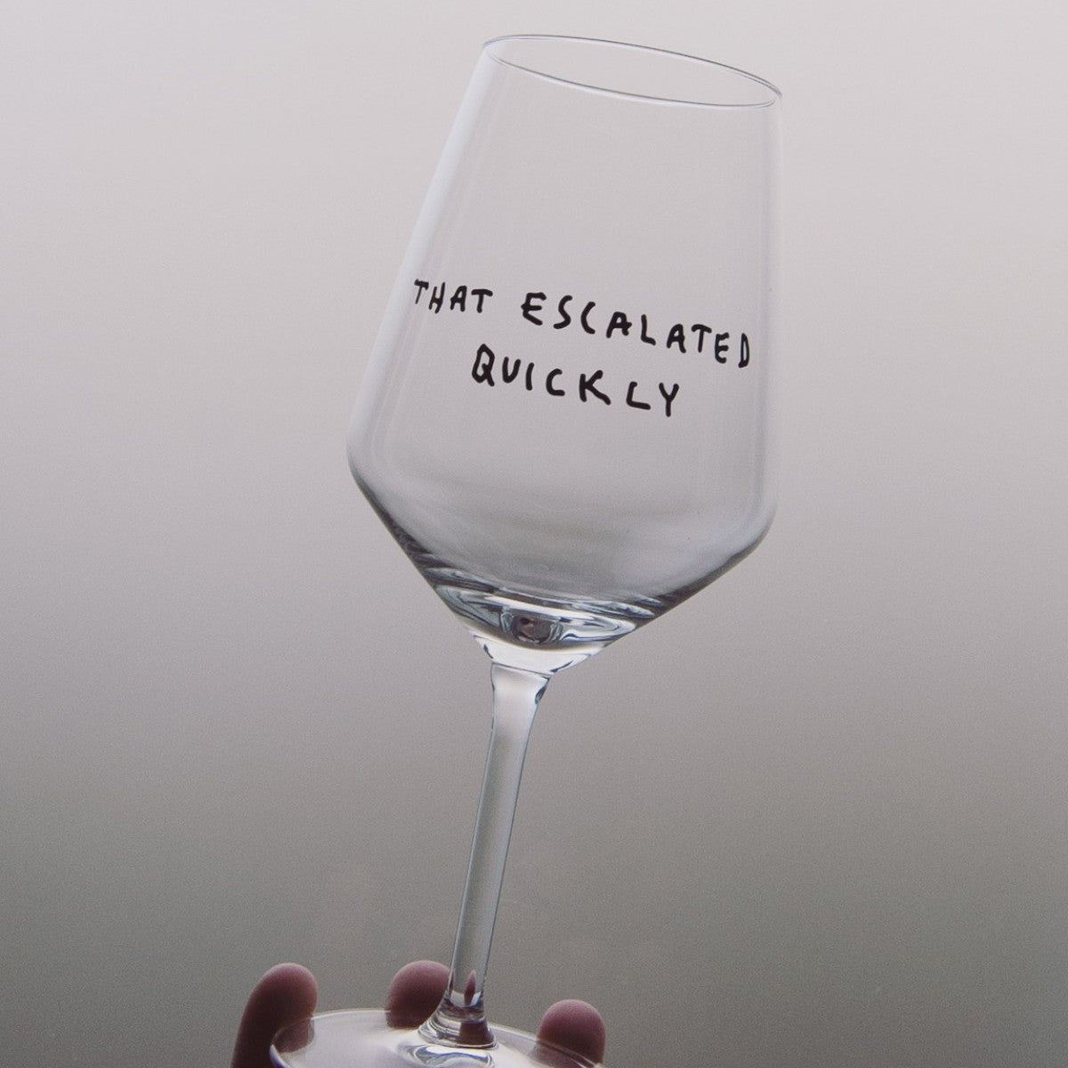 HOLY APEROLY -  Glas "That escalated quickly" - Oosterlinck