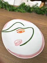 Val Pottery Curved serveerschaal - t.v.v. Think Pink - Oosterlinck