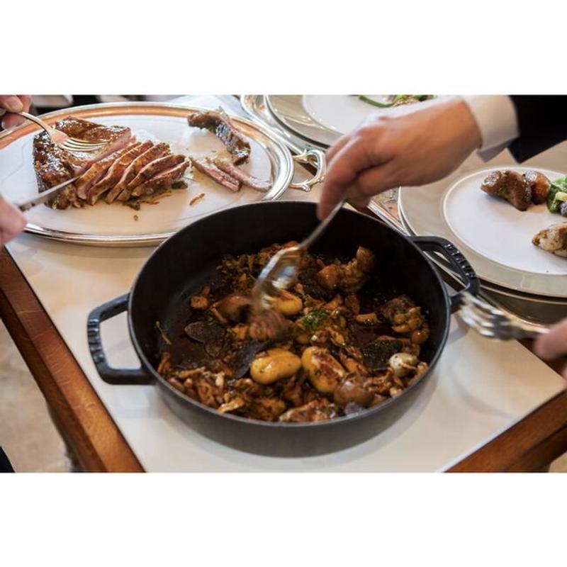 Staub gietijzer braadpan/paellapan 20cm