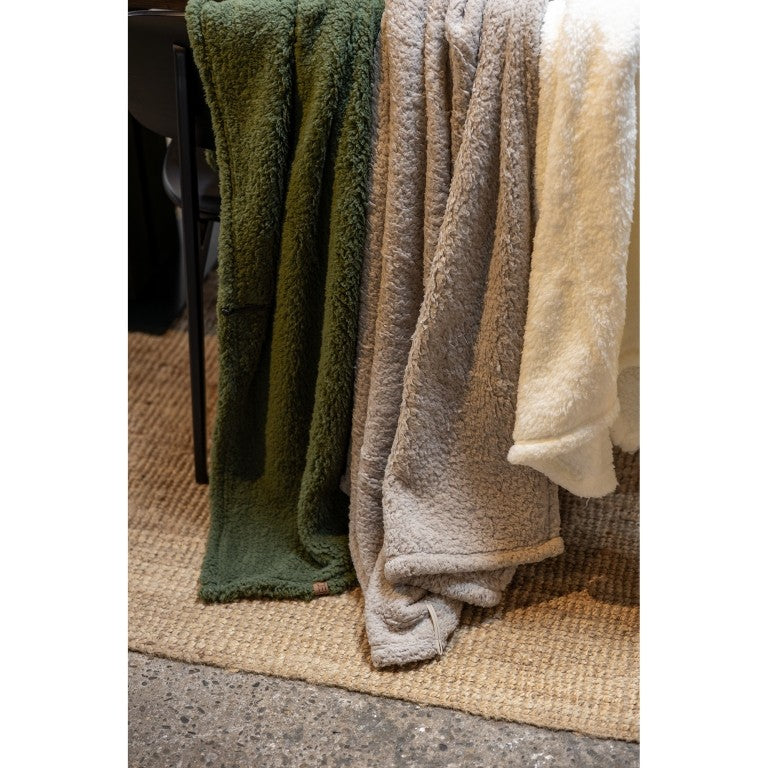 Jens Living  Plaid in teddy - Oosterlinck Home