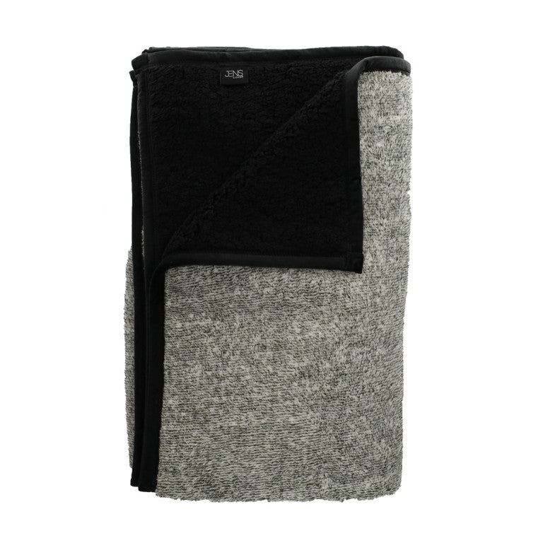 Jens Living  Sherpa plaid in fleece - Oosterlinck Home