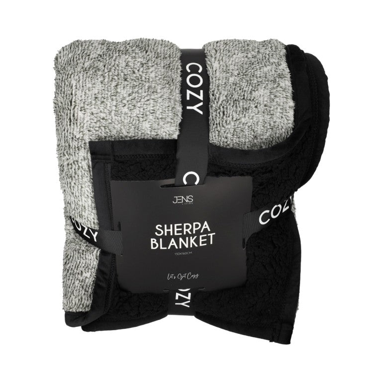 Jens Living  Sherpa plaid in fleece - Oosterlinck Home