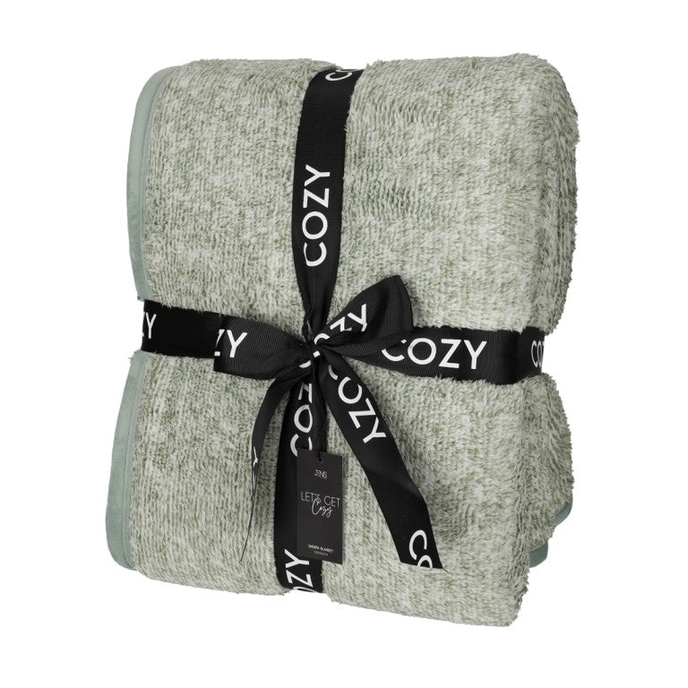 Jens Living  Sherpa plaid in fleece - Oosterlinck Home