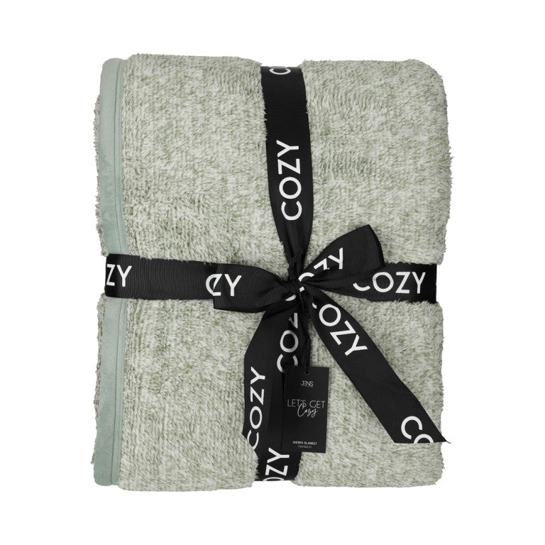 Jens Living  Sherpa plaid in fleece - Oosterlinck Home