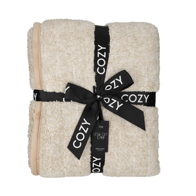 Jens Living  Sherpa plaid in fleece - Oosterlinck Home