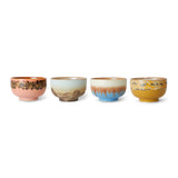 HK Living  70s ceramics: Noodle bowls Seabreeze / set van 4