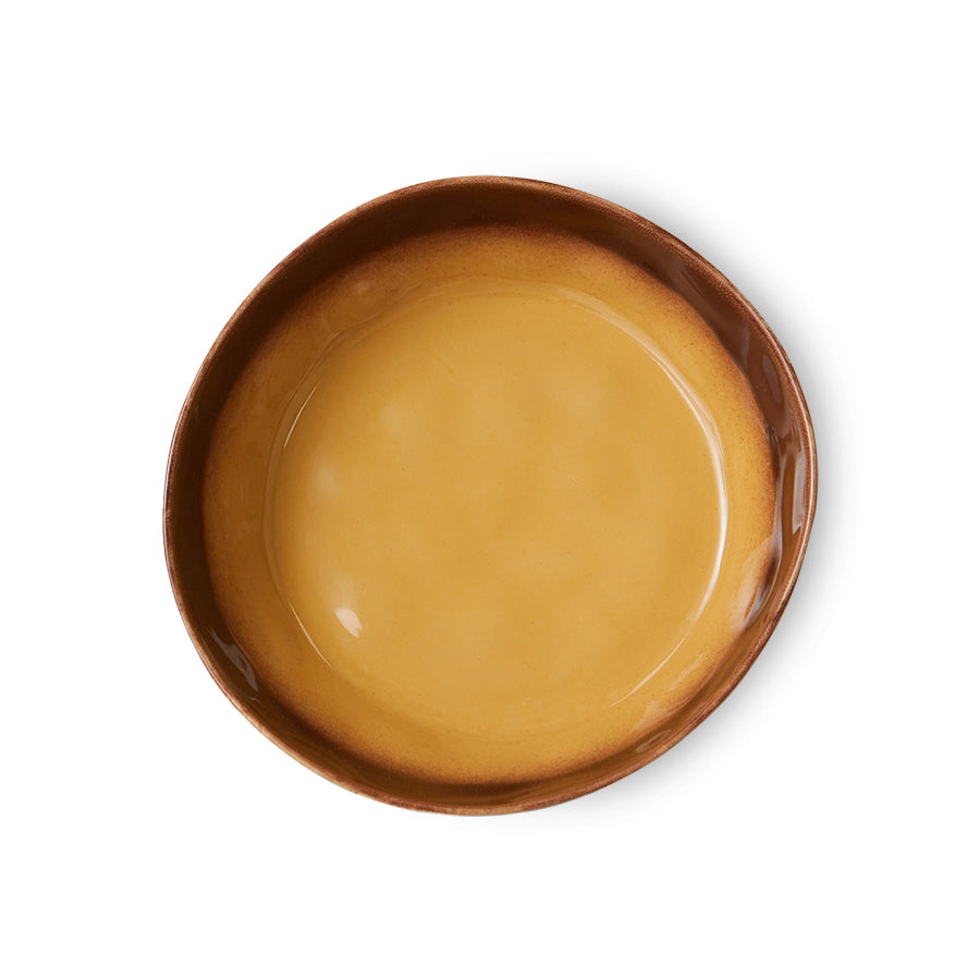 HK Living   70s ceramics : pasta bowls cove - set van 2 borden - Oosterlinck Home