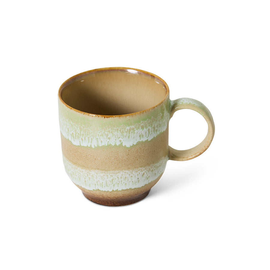 HK Living  70s ceramics café mug met oor 5+1 GRATIS