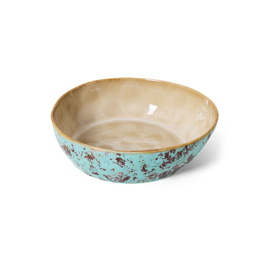 HK Living   70s Ceramics : pasta bowls Patina/ set van 2