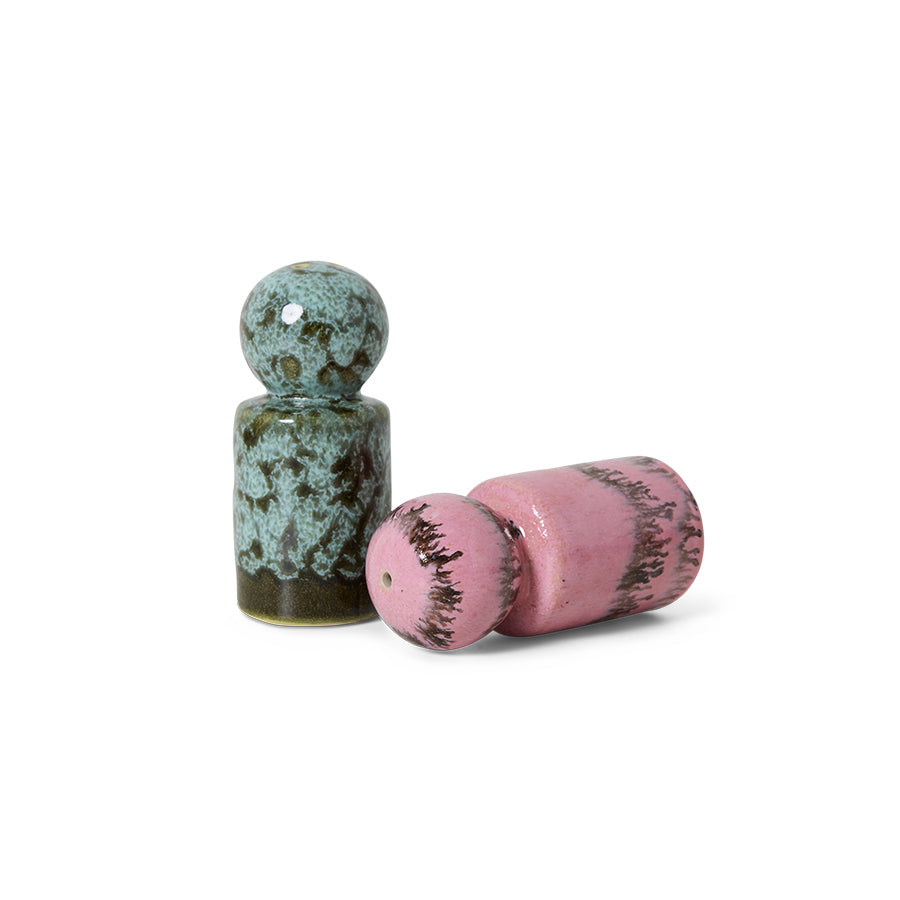 HK Living  70s Ceramics Peper& zout baroque - Oosterlinck Home