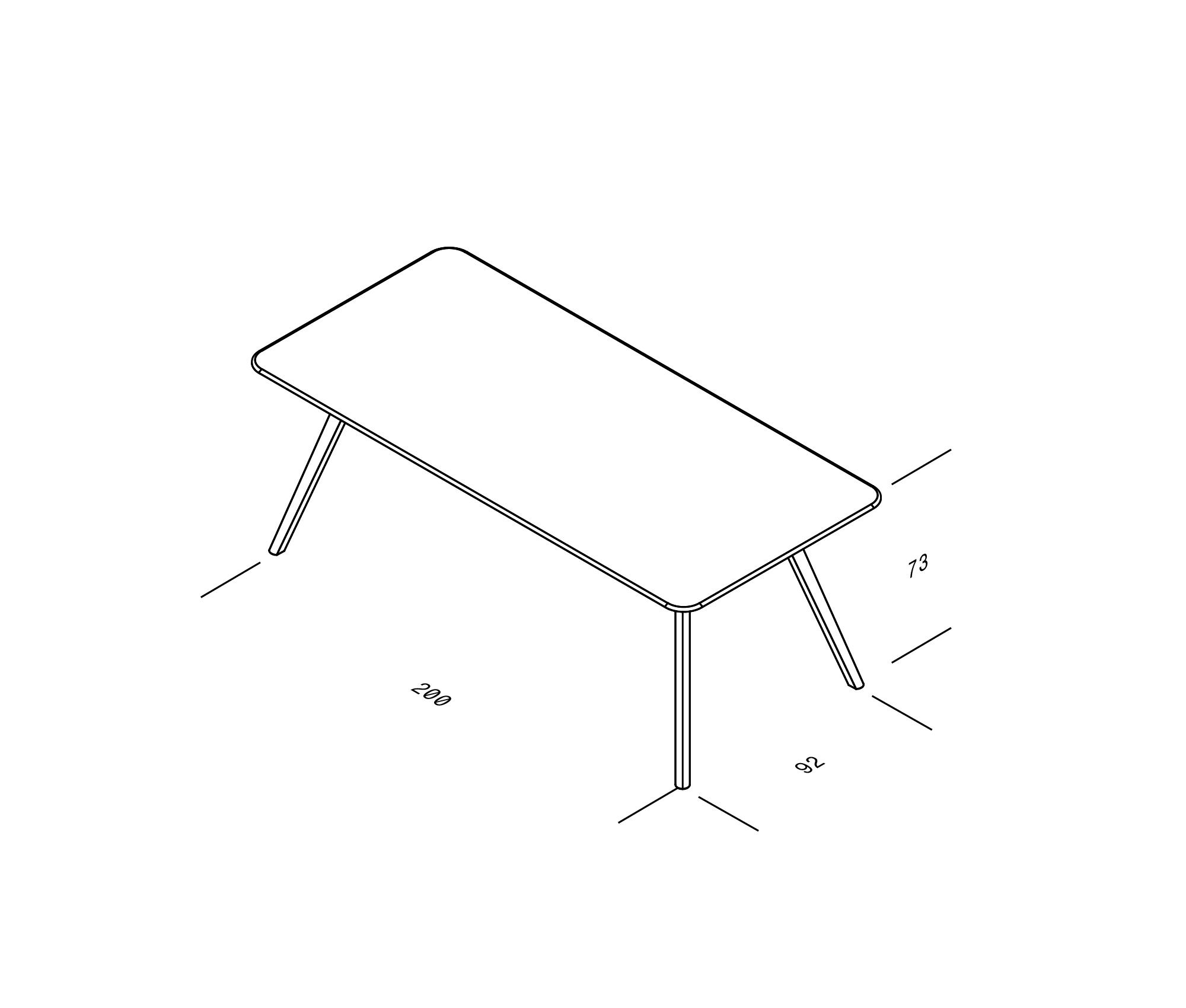 Objekte Unserer Tage  Meyer Table Rechthoekig