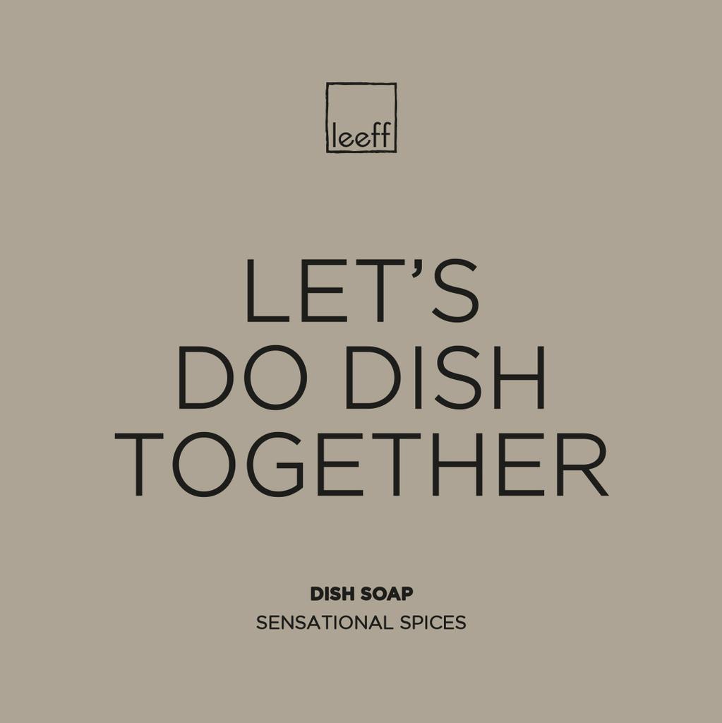 LEEFF  Dish Soap met quote - varianten - Oosterlinck