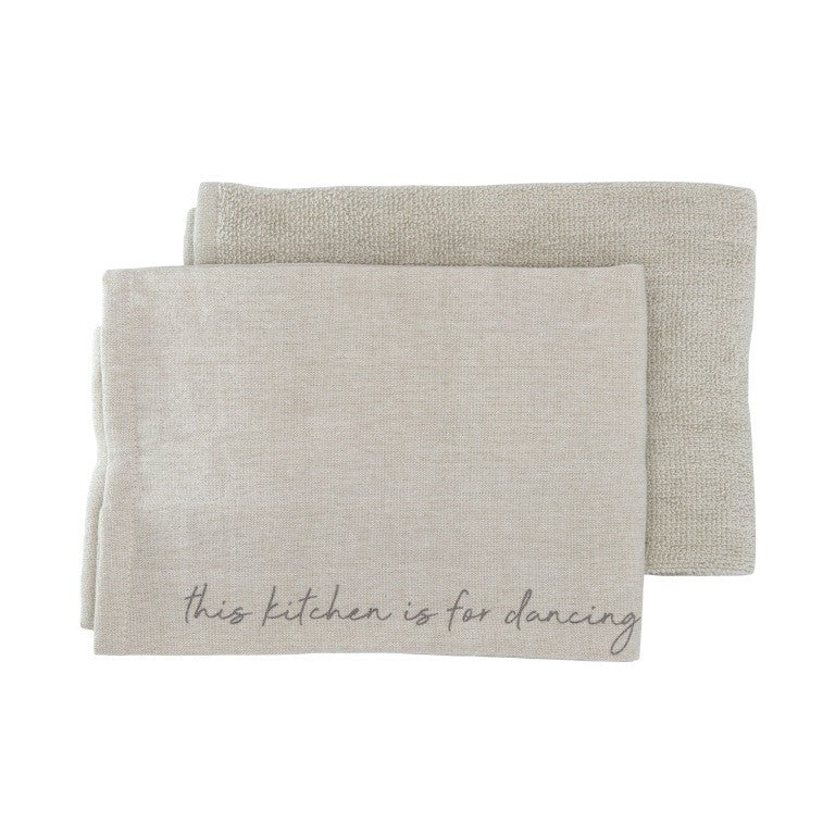LEEFF  Handdoekenset This kitchen is for dancing - Oosterlinck Home