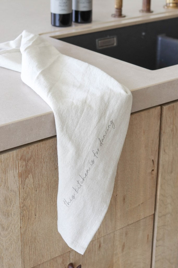 LEEFF  Handdoekenset This kitchen is for dancing - Oosterlinck Home