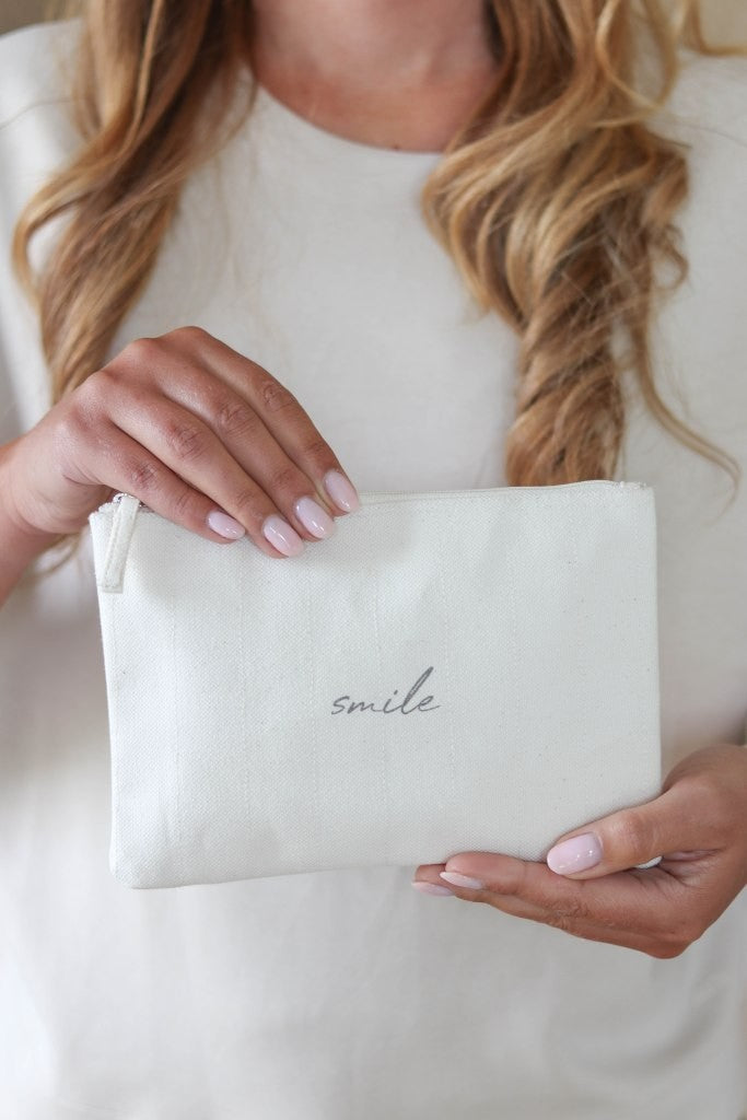 LEEFF  Make-up tasje Happy or Smile - Oosterlinck Home