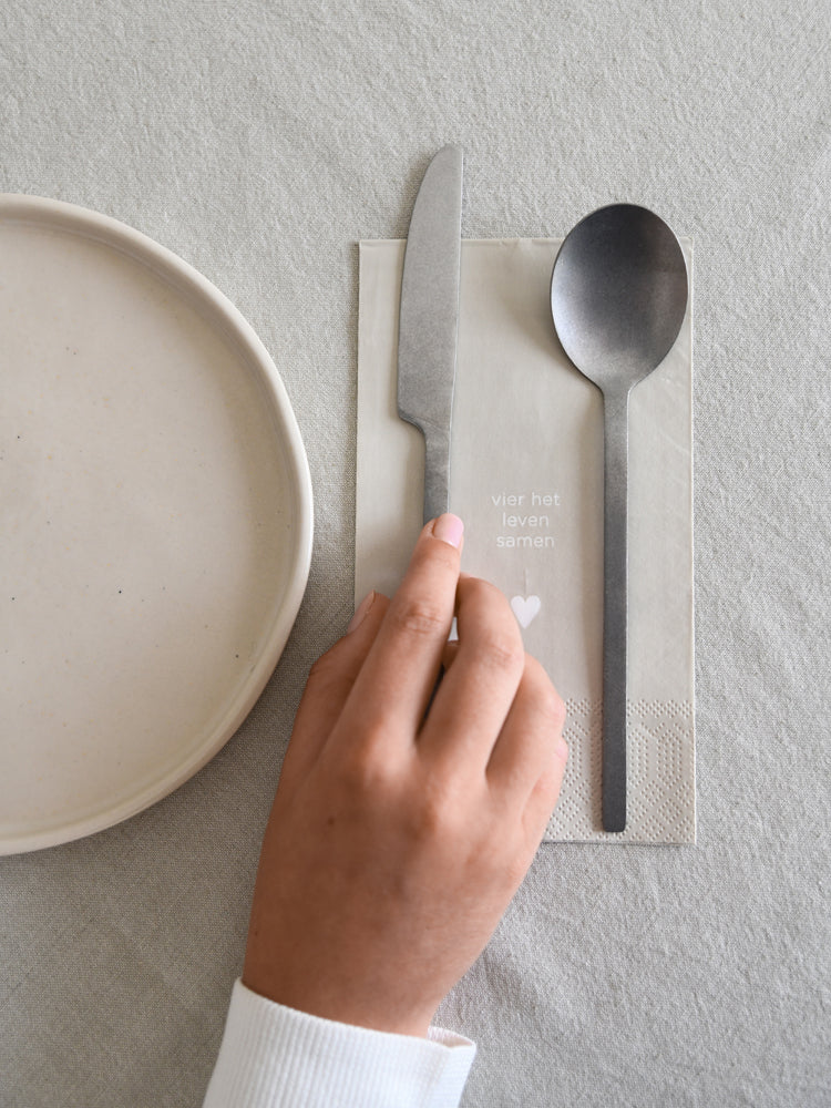 Leeff  Servetten  Vier het leven samen - Oosterlinck Home