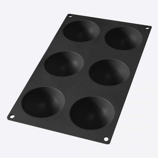 Lékué Bakvorm uit silicone Halve bollen zwart Ø 7cm H 3,2cm